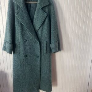Elegant Green mohaire Coat